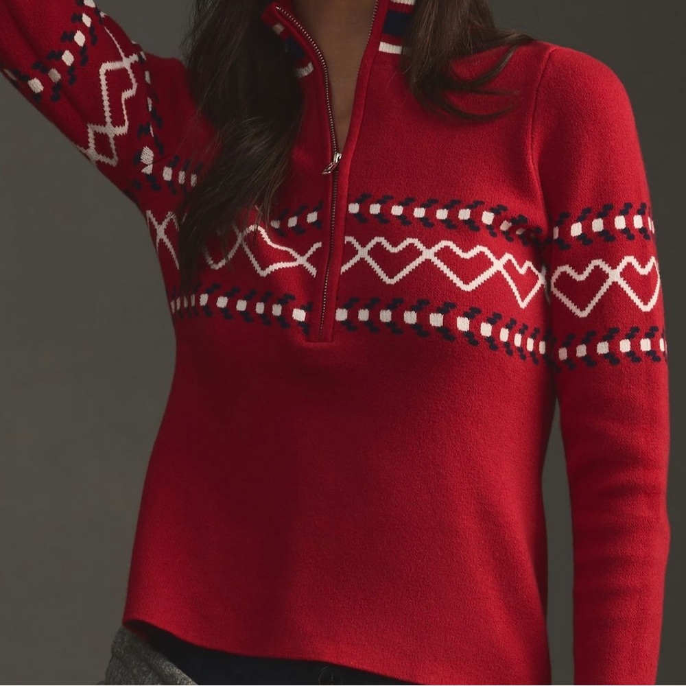The upside Monterosa Blanche Half-Zip Sweater-Sz M